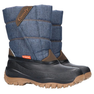 Сиви детски ботушки, pvc материя и текстилна материя - ежедневни обувки за есента и зимата N 100025103